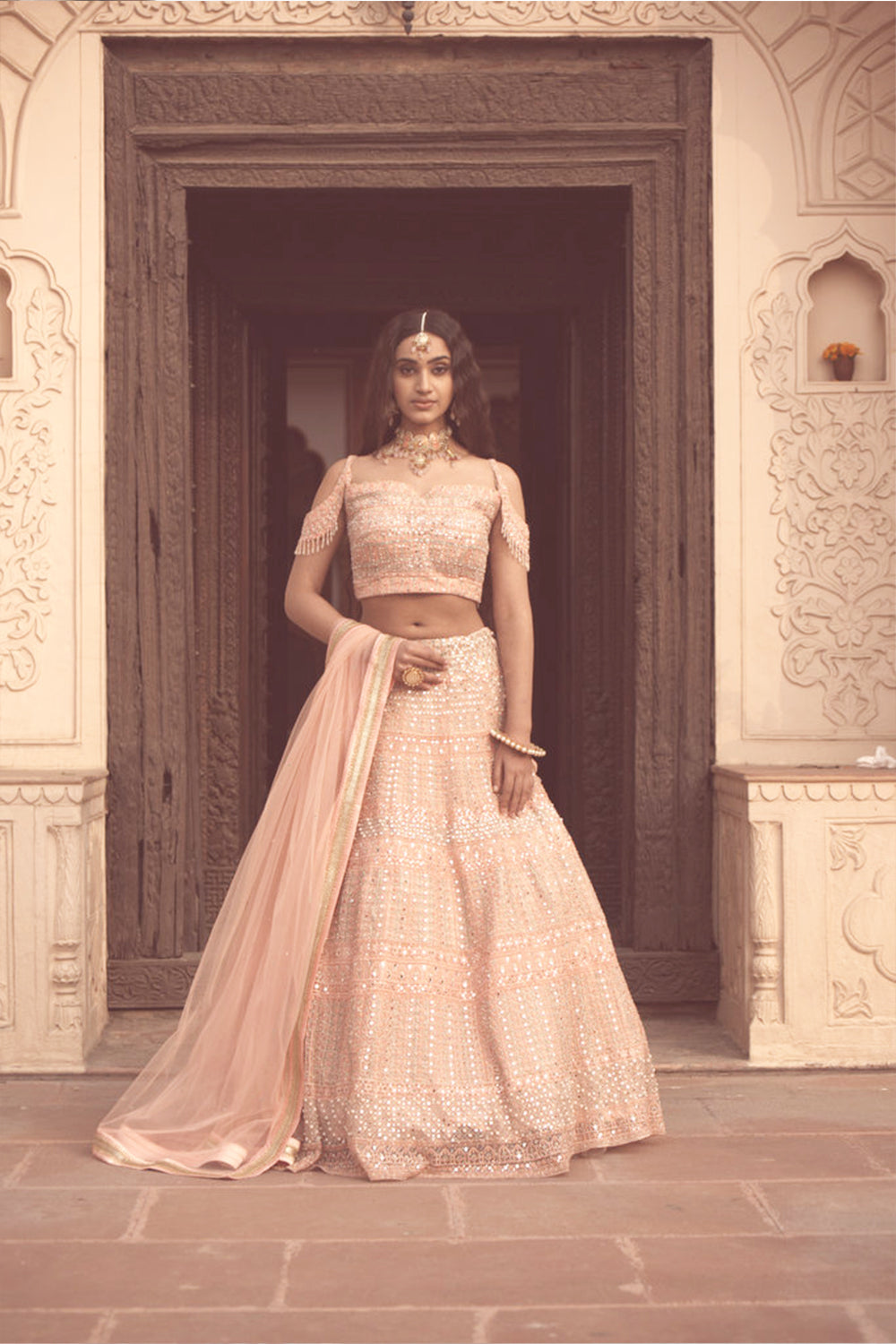 Pink Mirror Work Lehenga | Sangeet Collection | ViBha