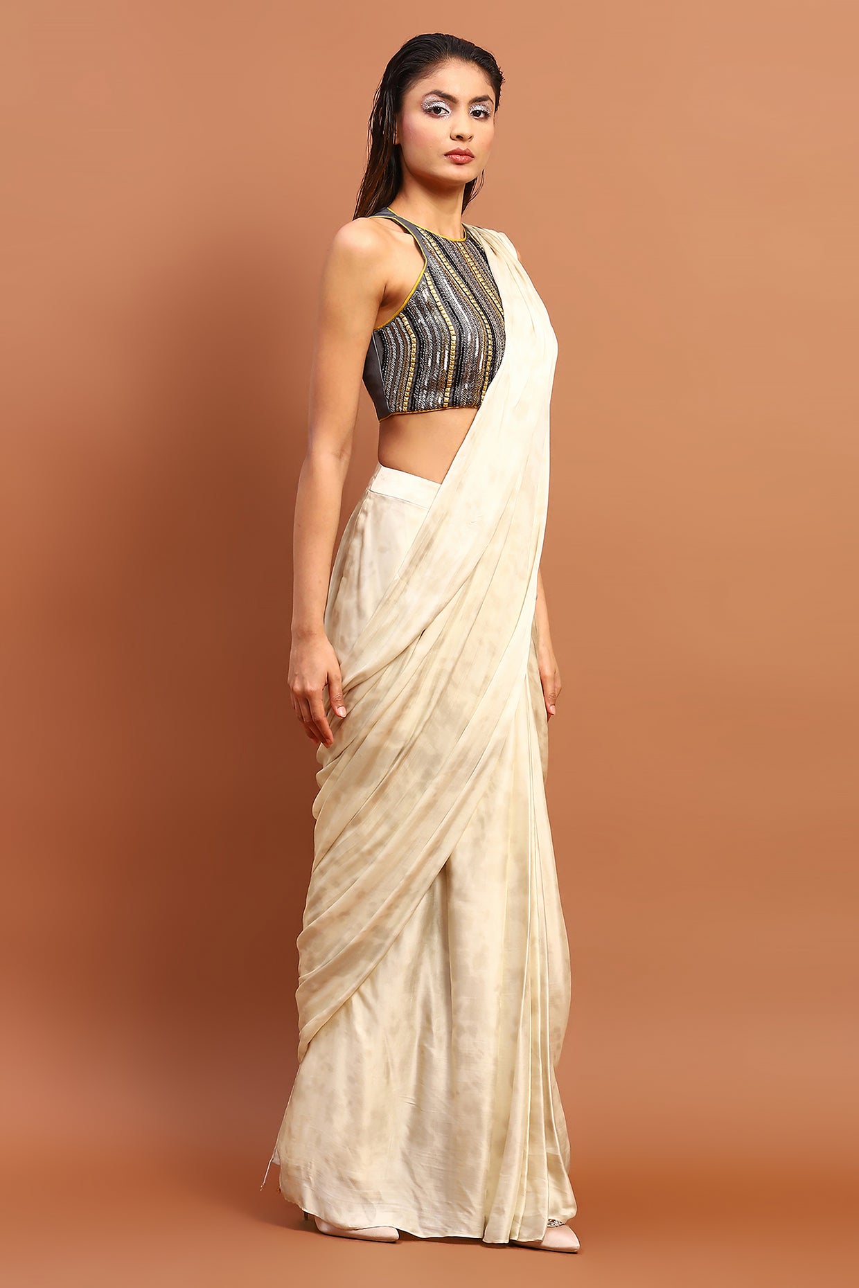 Saree hotsell two piece