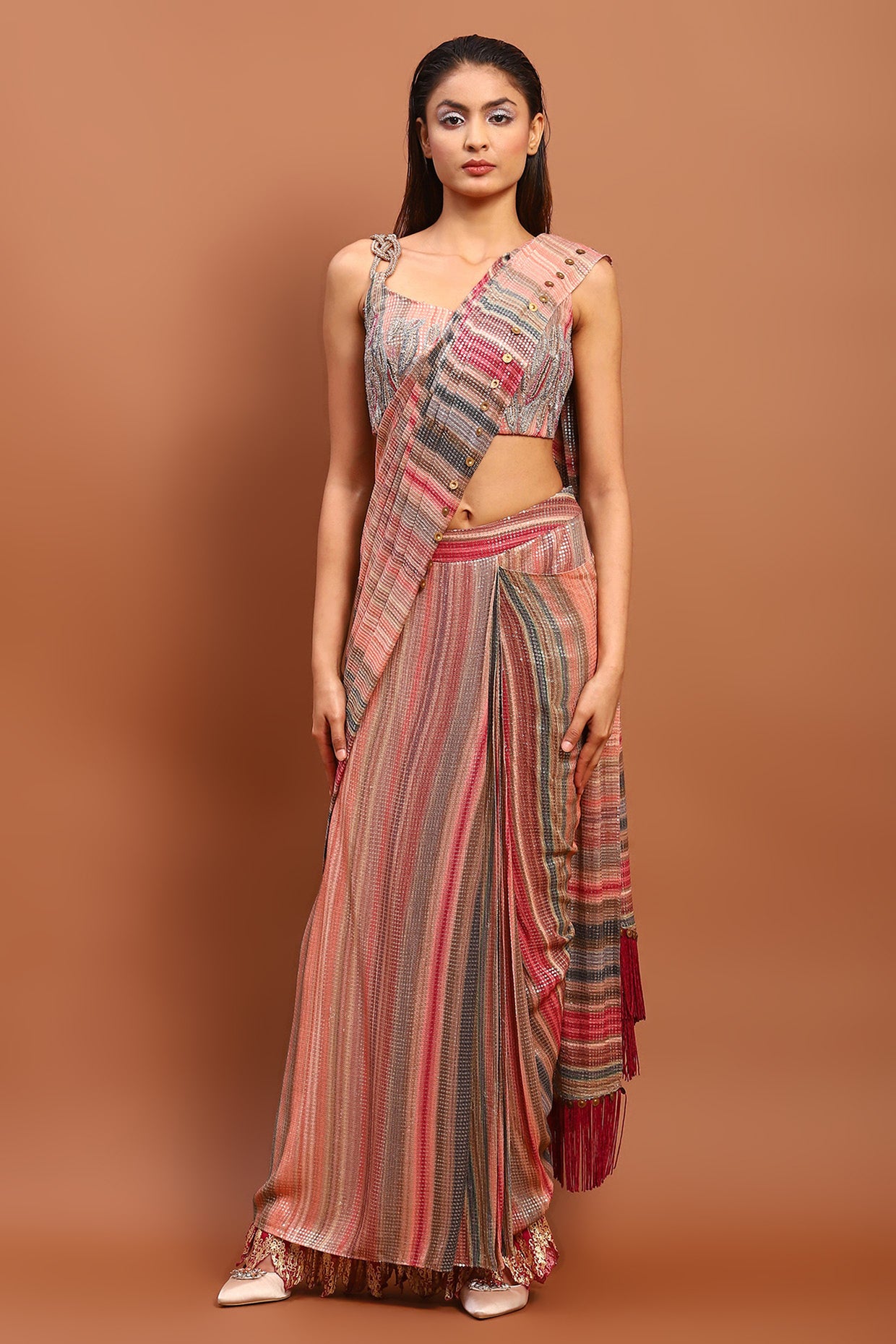 Two on sale saree draping