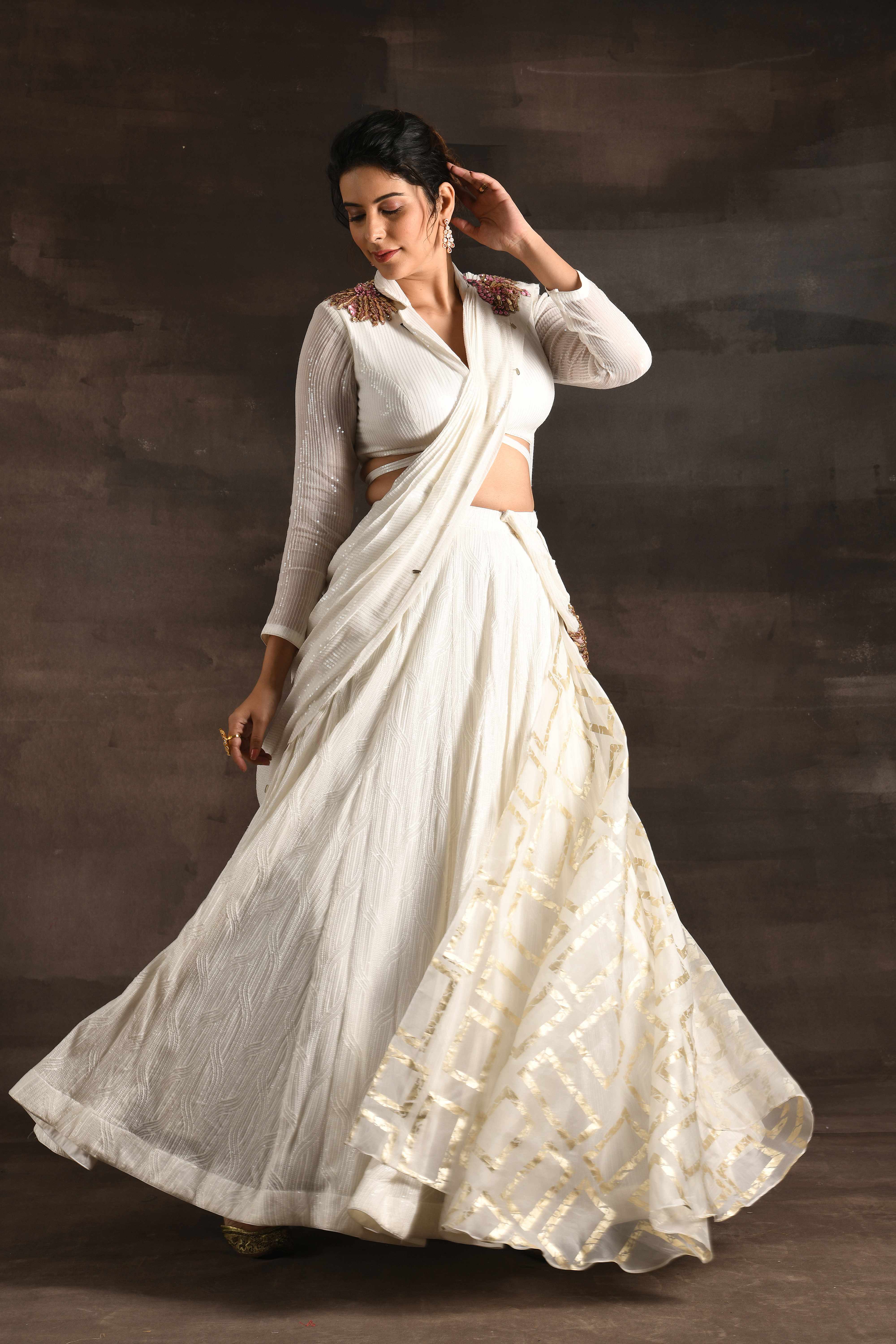 40+ Latest White Bridal Lehengas | White indian wedding dress, White bridal  lehenga, Wedding lehenga designs
